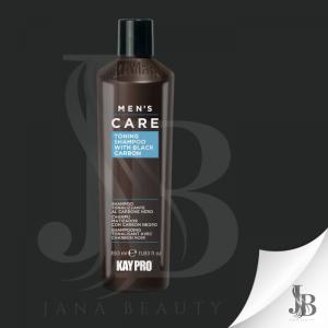 KAYPRO MEN'S CARE  Toning Shampoo with black Carbon - tonizáló fekete carbon sampon 350 ml (vegán)