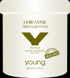 Y-Balance - Hajpakolás fekete és zöld teával 1000ml