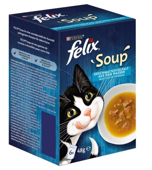 FÉLIX SOUP HALAS VÁLOGATÁS 6X48G