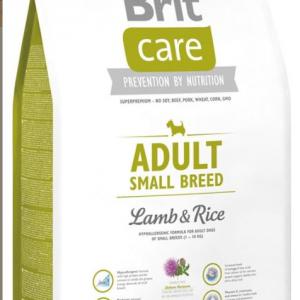 BRIT CARE 7,5KG ADULT SMALL BREED LAMB RICE BÁRÁNY RIZS - SZÁRAZTÁP (KIS SZEMŰ)KUTYA