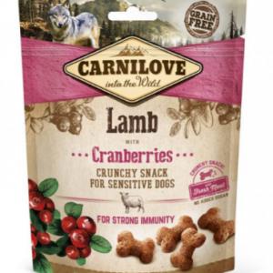 Carnilove Dog Crunchy Snack Lamb & Cranberries- Bárány Hússal és Vörös Áfonyával 200g