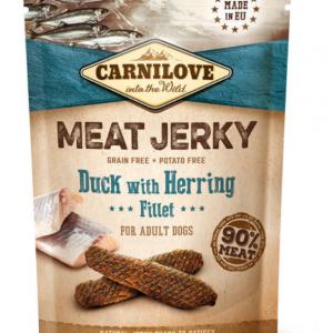 Carnilove Jerky Snack Duck with Herring Fillet – kacsa hering filével 100g