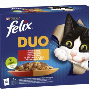 FÉLIX 12X85G FANTASTIC DUO HÁZIAS VÁLOGATÁS ASZPIKBAN