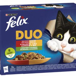 FÉLIX 12X85G FANTASTIC DUO HÁZIAS VÁLOGATÁS ZÖLDSÉGGEL ASZPIKBAN