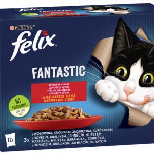 FÉLIX 12X85G FANTASTIC HÁZIAS VÁLOGATÁS ASZPIKBAN