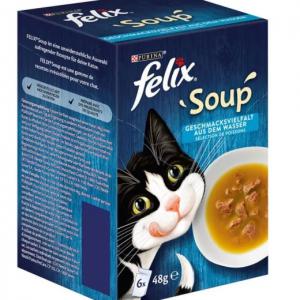 FÉLIX SOUP HALAS VÁLOGATÁS 6X48G