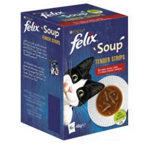 FÉLIX SOUP STRIPS HÁZIAS VÁLOGATÁS 6X48G