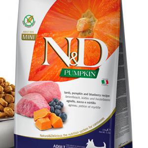 N&D Dog Grain Free bárány&áfonya sütőtökkel adult mini