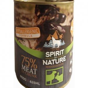 Spirit of Nature Dog konzerv Bárányhússal és nyúlhússal 800g