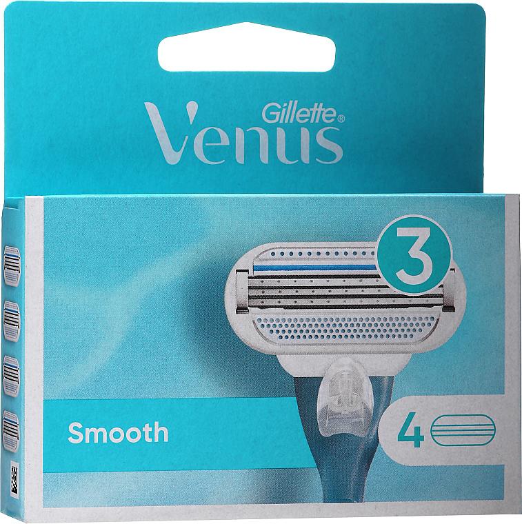 Gillette Venus Smooth 3 pengés női borotva pótfej. 4 db-os készlet