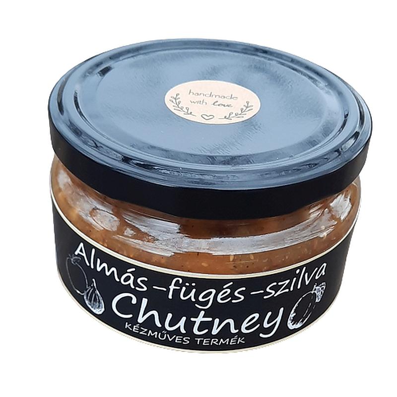Almás-fügés-szilva chutney, grill lekvár 200 g