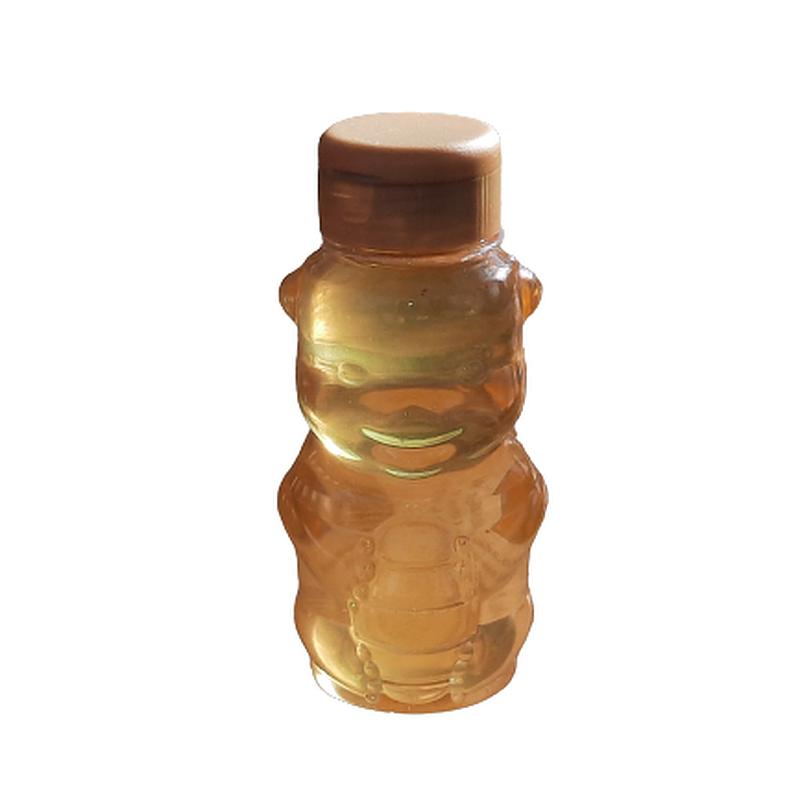 Termelői akác-olajfűz méz PET mackóban, cseppmentes kupakkal 250 g