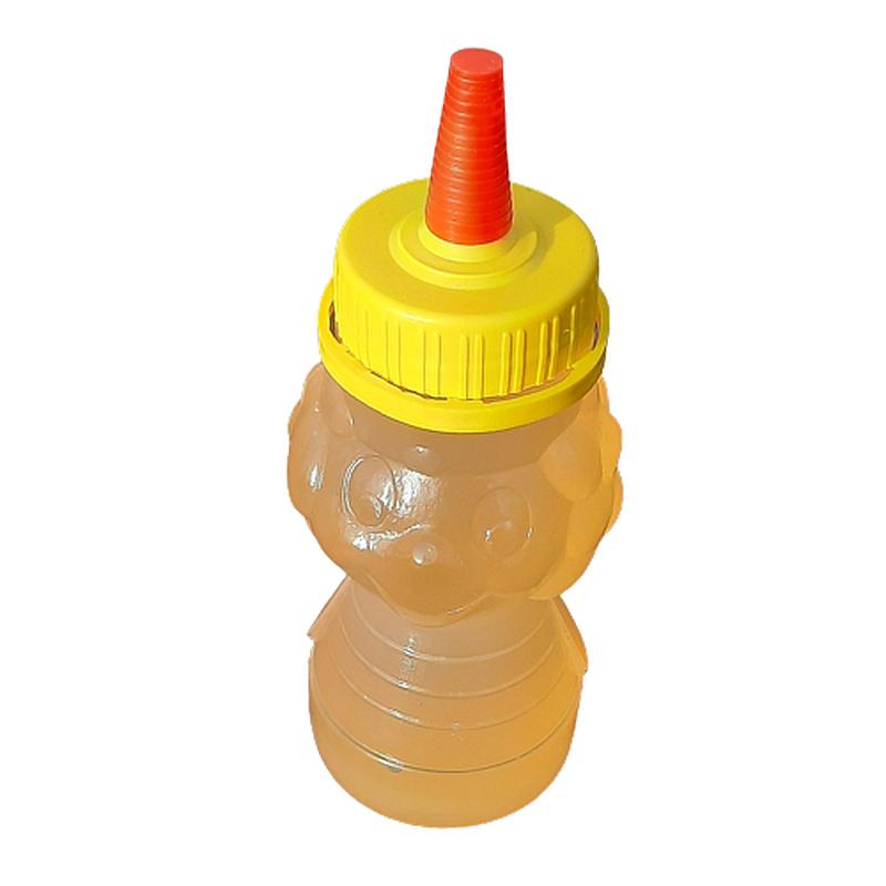 Termelői akác-olajfűz méz PET méhecske, süveg kupakkal 200 g