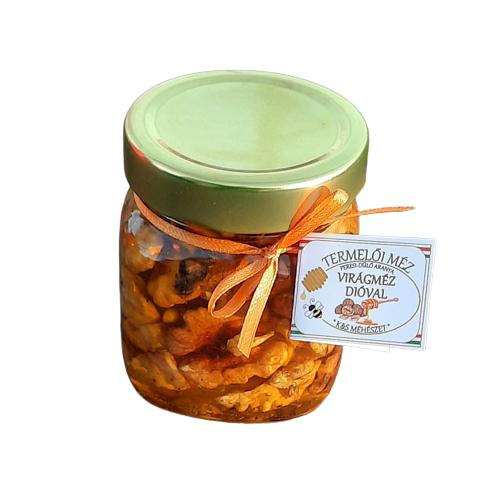 Termelői vegyes virágméz dióval 250 g