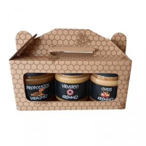 3x250 g immunerősítő csomag, méhsejtes díszdobozban