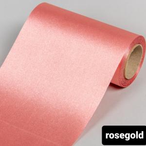 Rosegold,türkiz,mályva 23cm széles szatén 10 méteres tekercsben