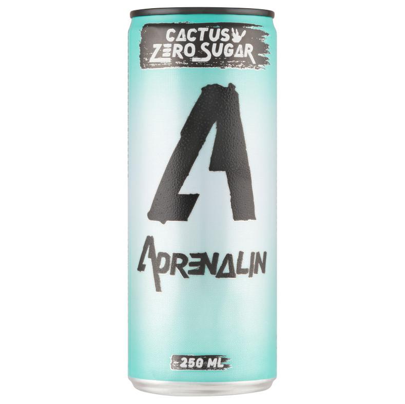 Adrenalin kaktusz-guavaízű szénsavas, energiamentes ital édesítőszerekkel 250 ml