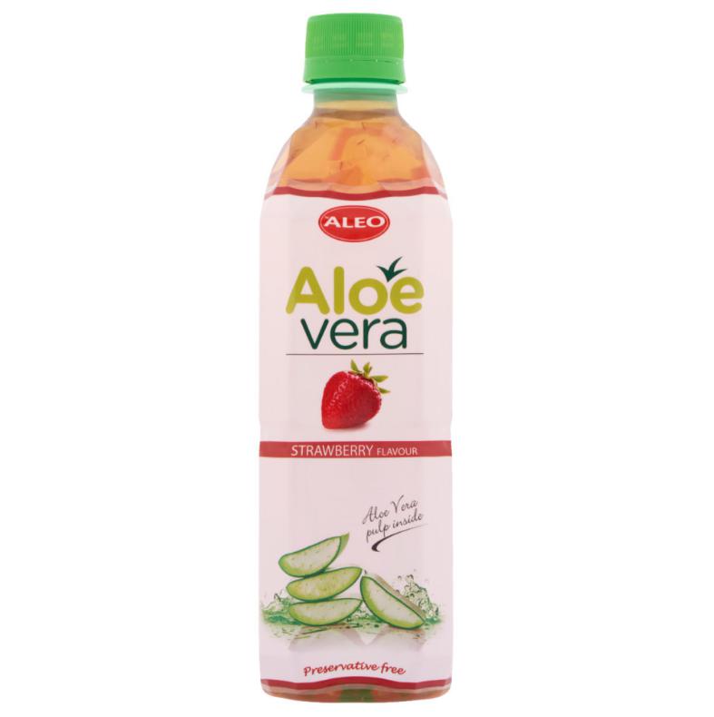 ALEO aloe vera üdítőital 500ml strawberry