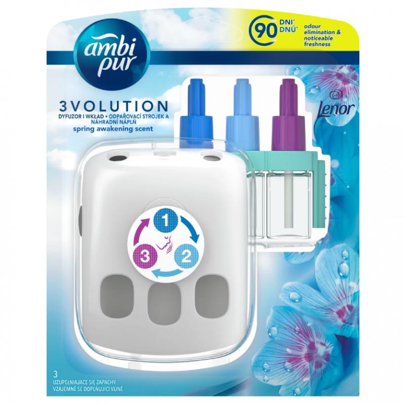 Ambi Pur 3Volution Spring Awakening Elektromos Légfrissítő Kezdőcsomag, 20 ml