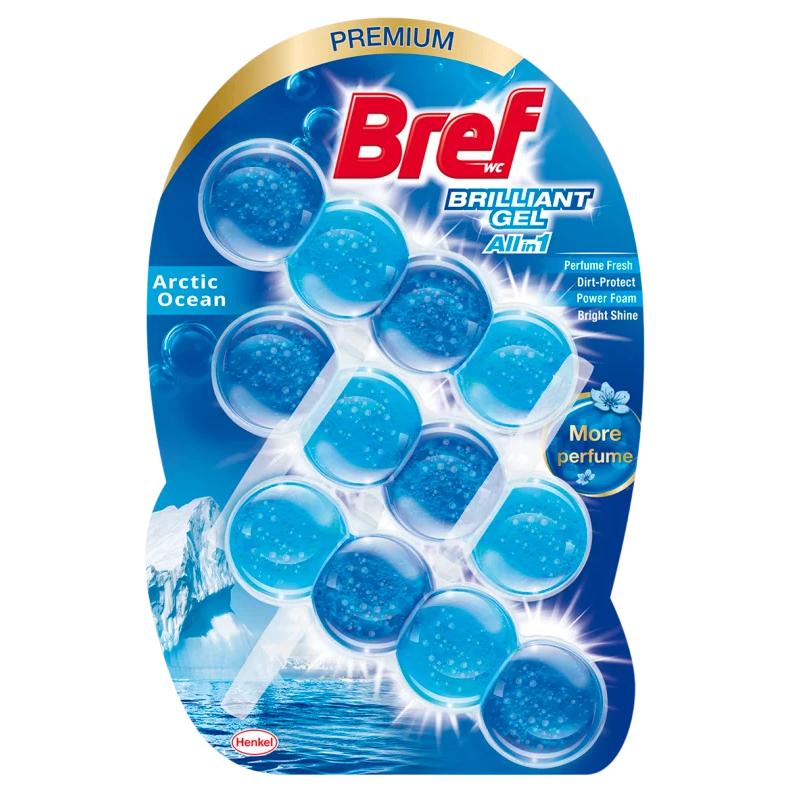 Bref Brilliant Gel Arctic Ocean WC frissítő 3 x 42 g