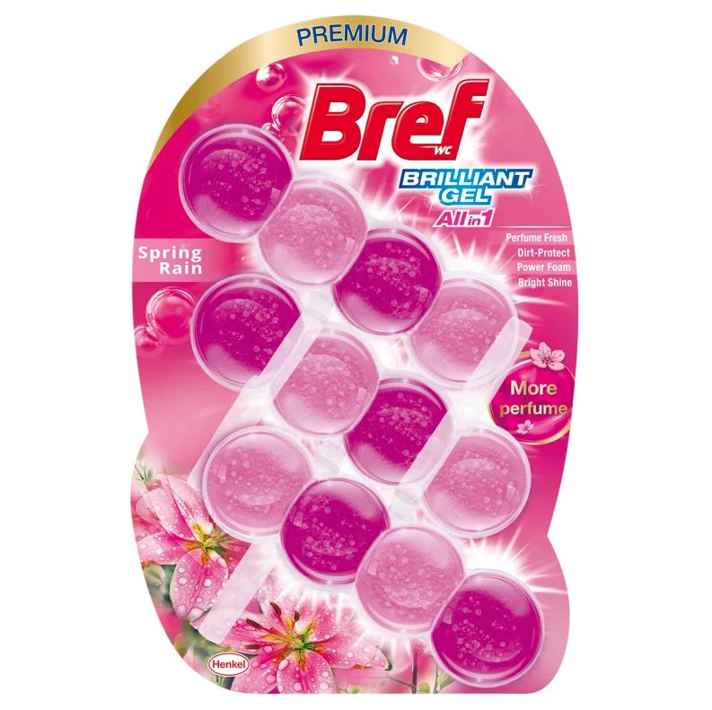 Bref Brilliant Gel Spring Rain WC frissítő 3 x 42 g