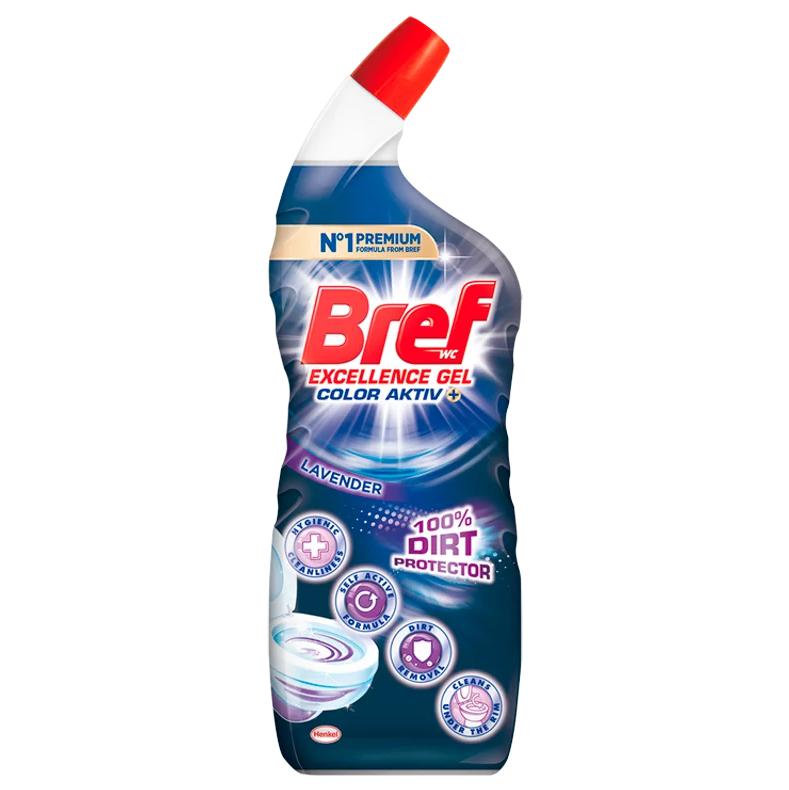 Bref Excellence Gel Color Activ+ Lavender folyékony WC tisztítószer 700 ml