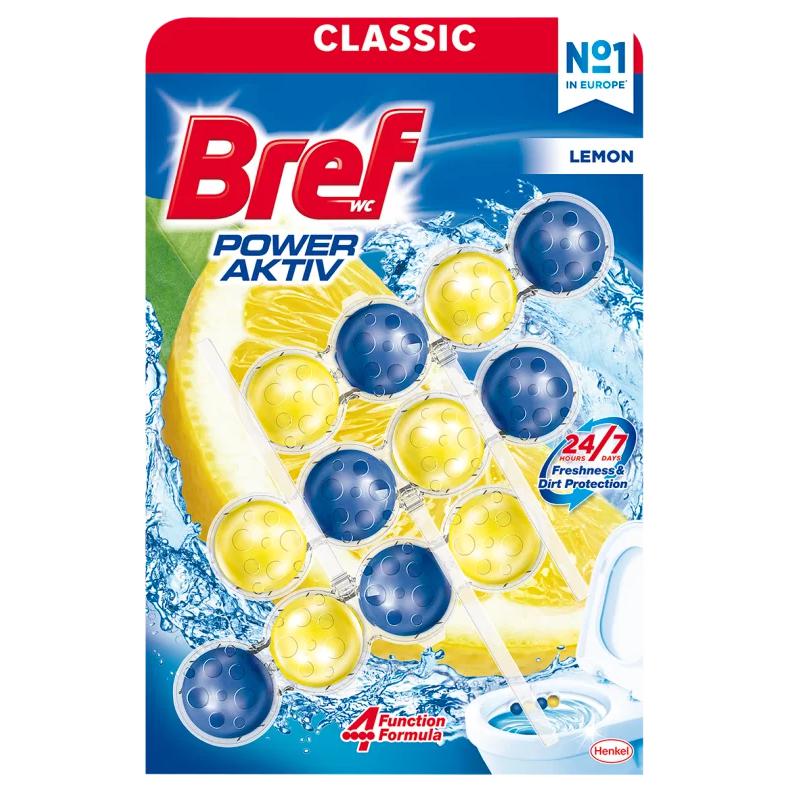 Bref Power Aktiv Lemon WC frissítő 3 x 50 g