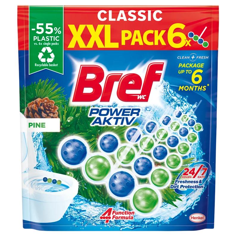 Bref Power Aktiv Pine WC frissítő 6 x 50 g (300 g)