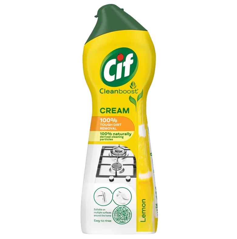 Cif Cleanboost Cream Lemon súrolókrém 250 ml