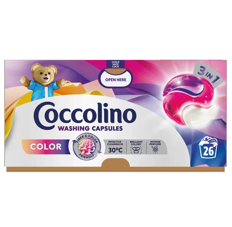 Coccolino Color 3in1 mosókapszula 26 mosás 449,8 g