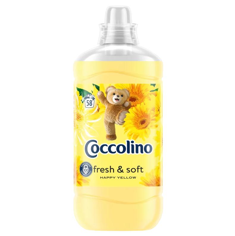 Coccolino Fresh & Soft Happy Yellow öblítőkoncentrátum 58 mosás 1450 ml