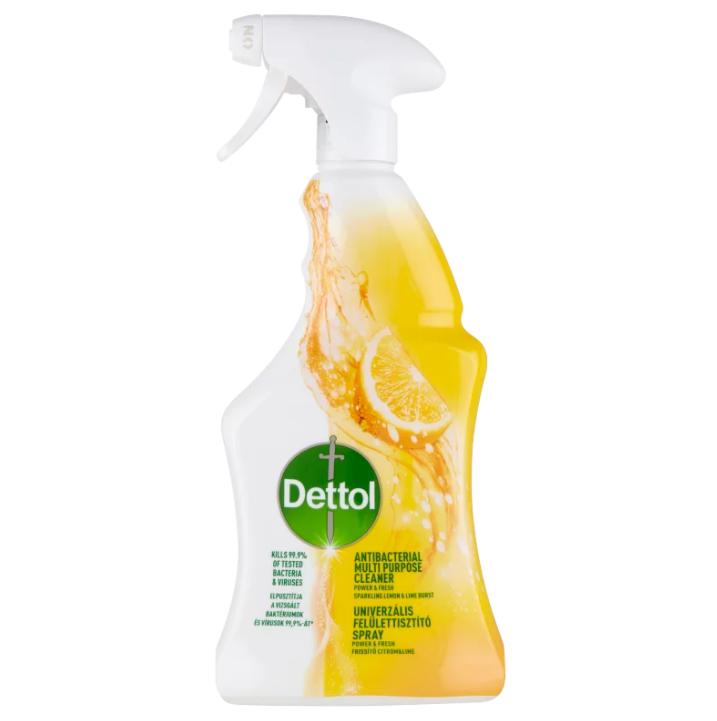 Dettol Power & Fresh Frissítő Citrom & Lime univerzális felülettisztító spray 500 ml