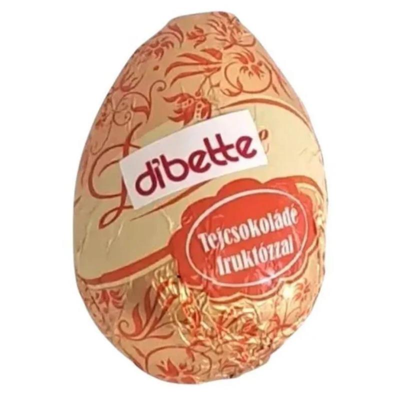 Dibette tejcsokoládé tojás 20g fruktózzal