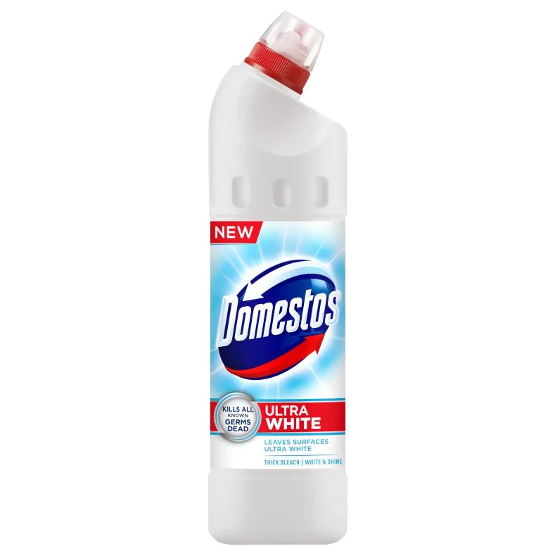 DOMESTOS Extended Power fertőtlenítő hatású folyékony tisztítószer White & Shine 750 ml