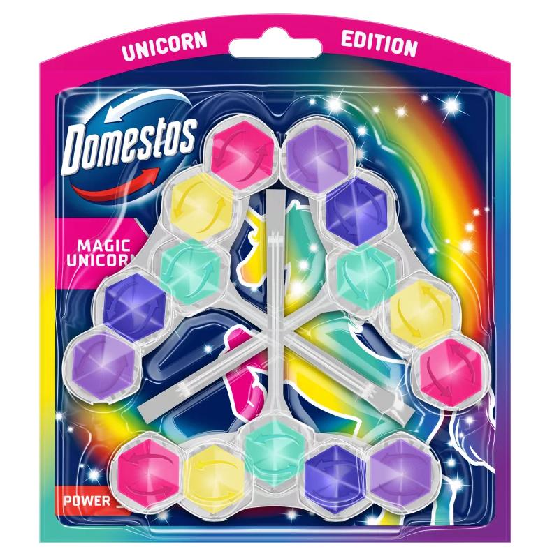 Domestos Power 5 Magic Unicorn WC frissítő blokk 3 x 50 g