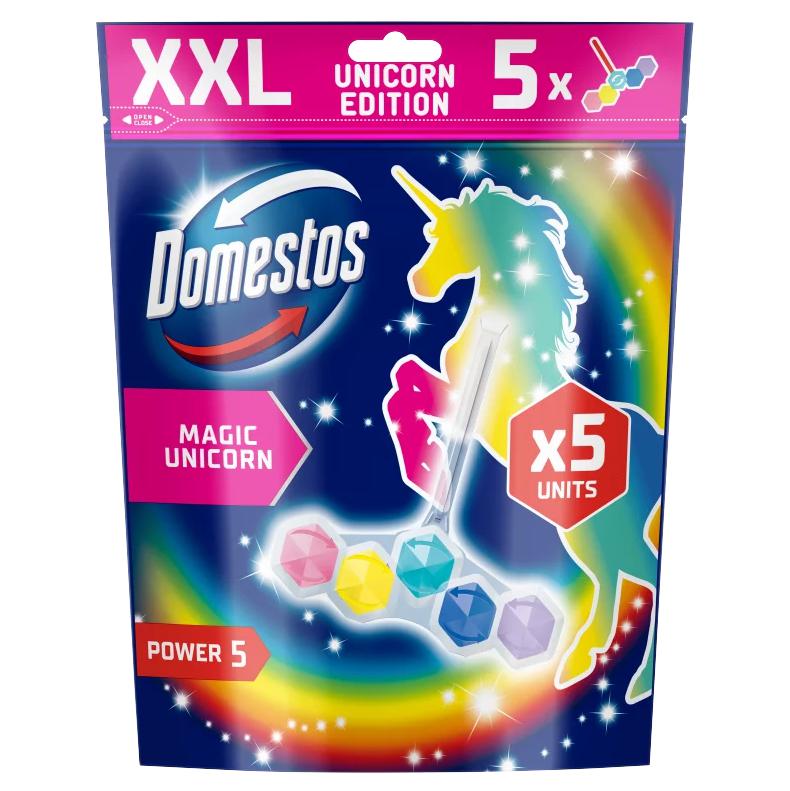 Domestos Power 5 Magic Unicorn WC-frissítő blokk 5 x 50 g