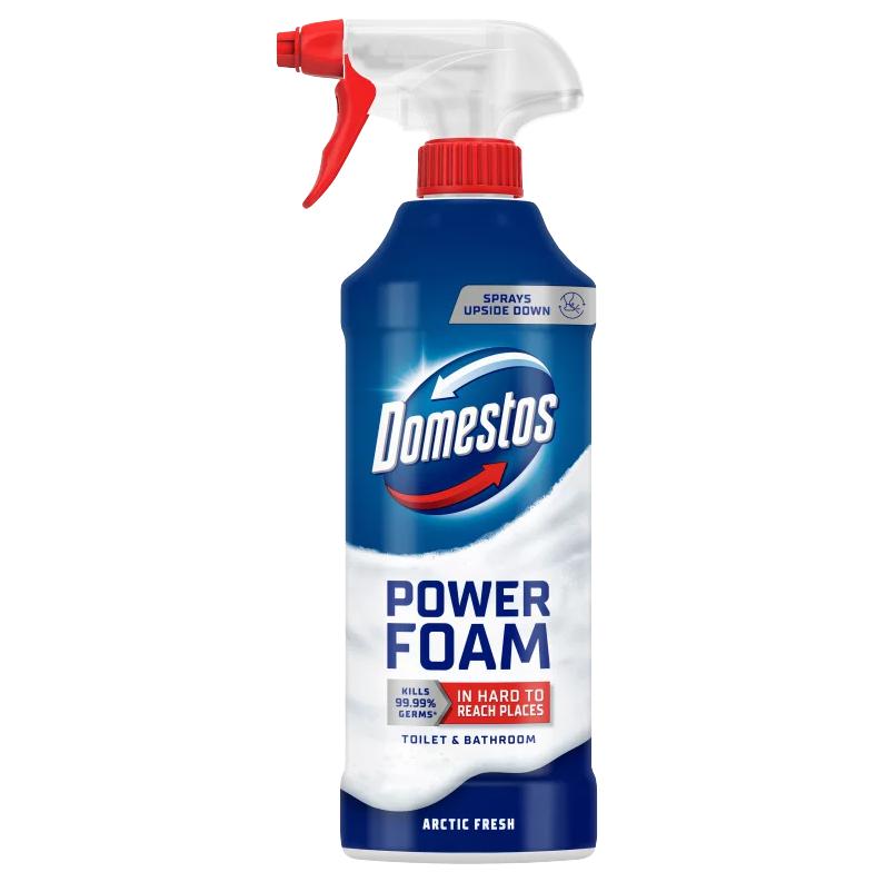 Domestos Power Foam Arctic Fresh WC és fürdőszoba tisztító hab 435 ml