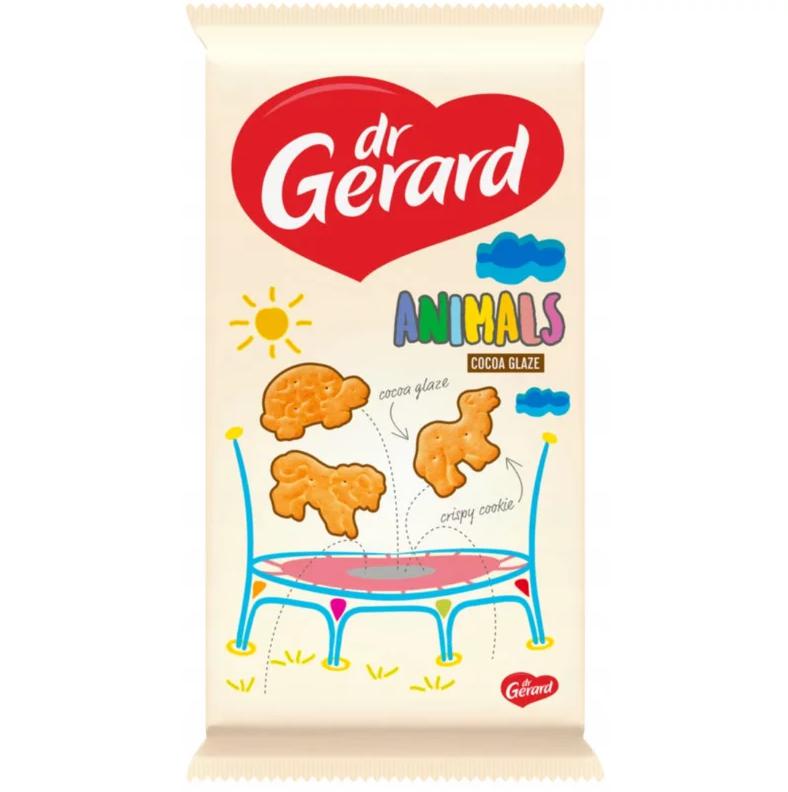 Dr. Gerard Animals állatfigurás keksz 165g Kakaóba mártott
