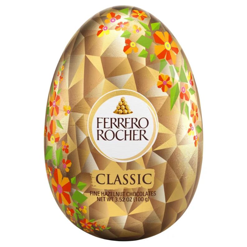 Ferrero Rocher tejcsokoládé tojás 100g üreges mogyorós töltelékkel