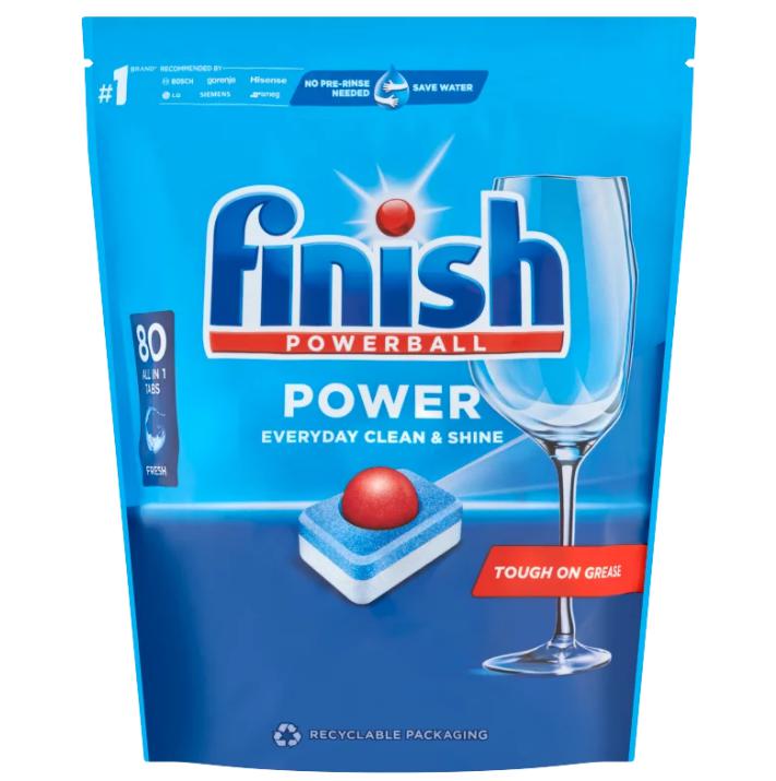 Finish Powerball Power All in 1 Regular mosogatógép tabletta 80 db 1,28 kg