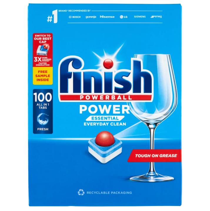 Finish Powerball Regular mosogatógép tabletta 100 db 1300 g + 2 kapszula 24,4 g