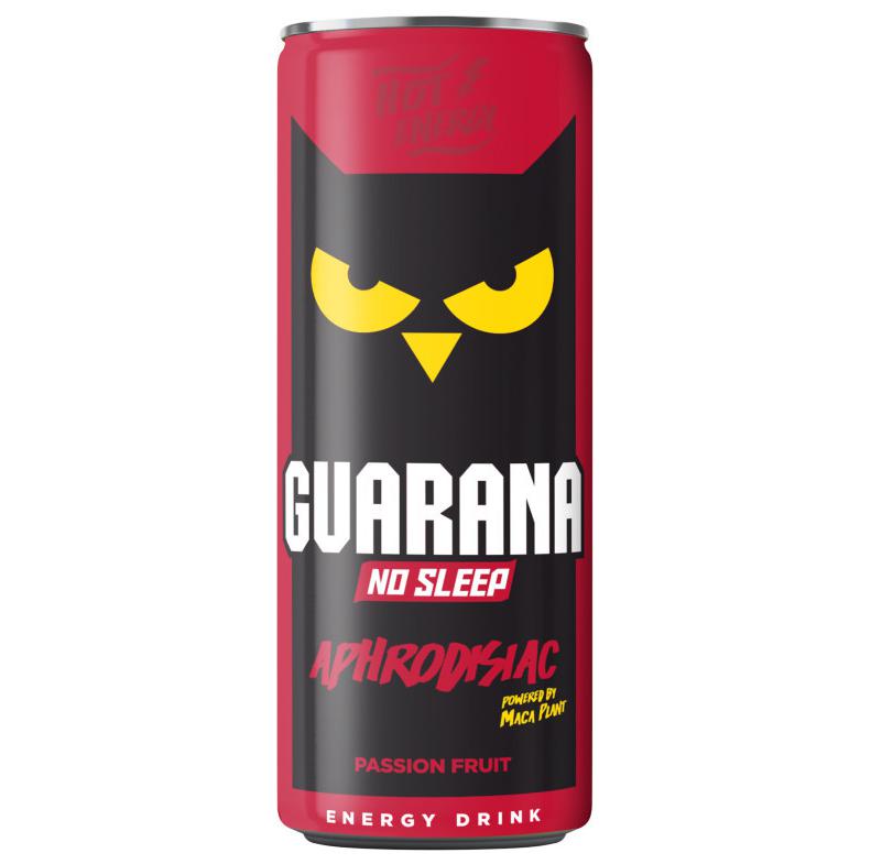 Guarana No Sleep Aphrodisiac passiógyümölcs ízű, szénsavas, alkoholmentes ital 250 ml