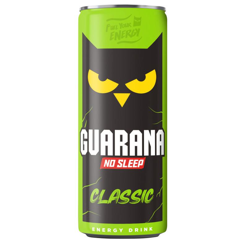 Guarana No Sleep Classic tuttifrutti ízű, szénsavas, alkoholmentes ital 250 ml