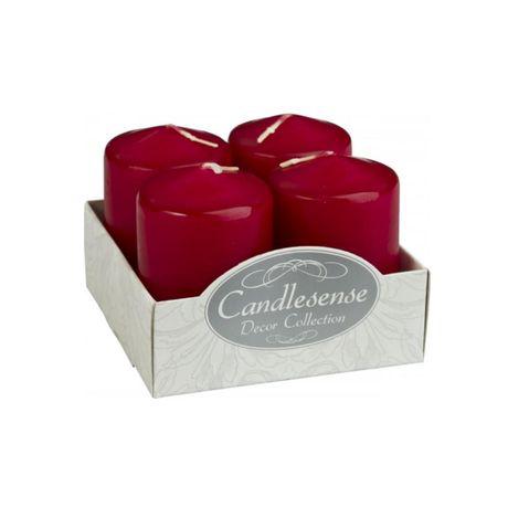 Gyertya adventi 60g 4db-os Bordó