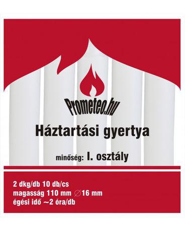 Gyertya háztartási 2 dkg 10db/cs LA GY 2/10
