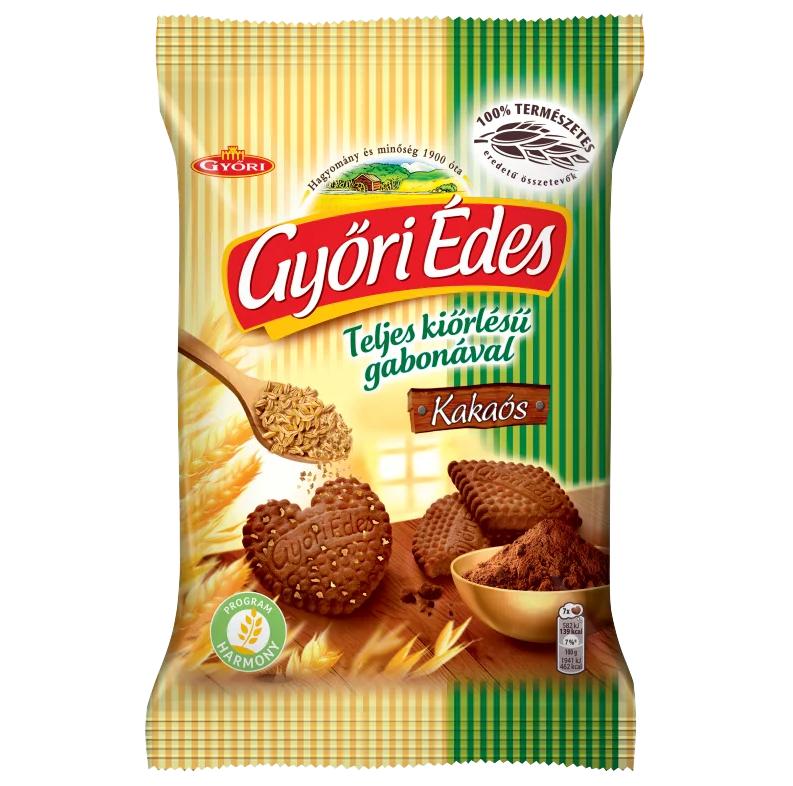 Győri Édes omlós, kakaós keksz teljes kiőrlésű búzaliszttel 150 g