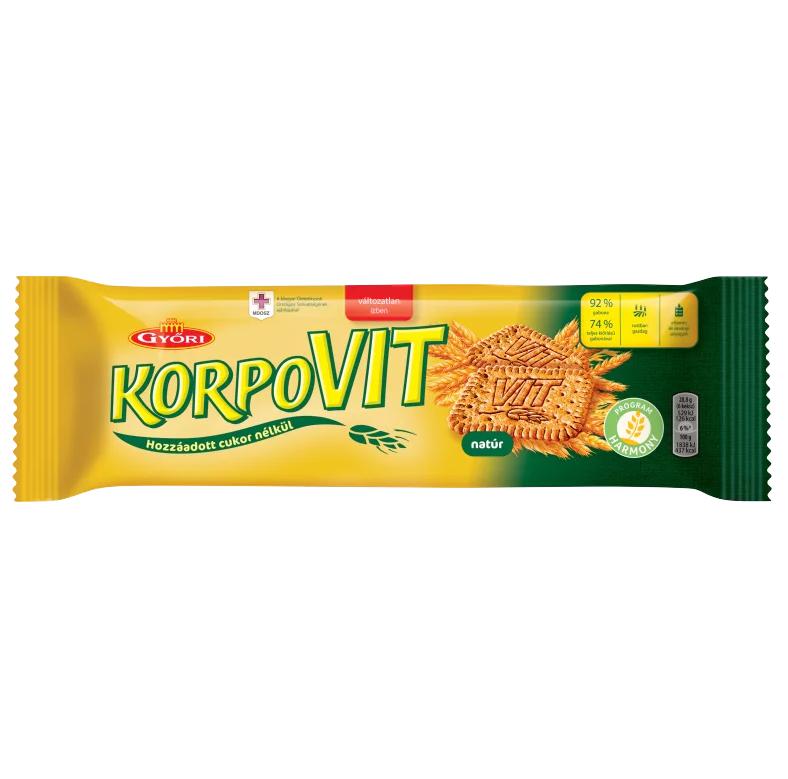 Győri Korpovit ropogós keksz teljes kiőrlésű gabonával 174 g