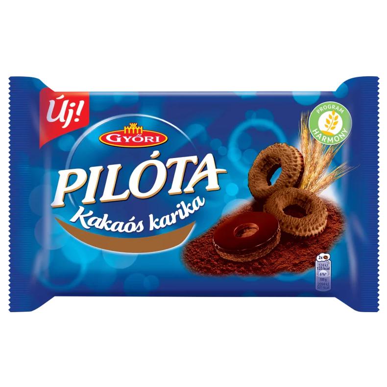 Győri Pilóta kakaós karika 150 g