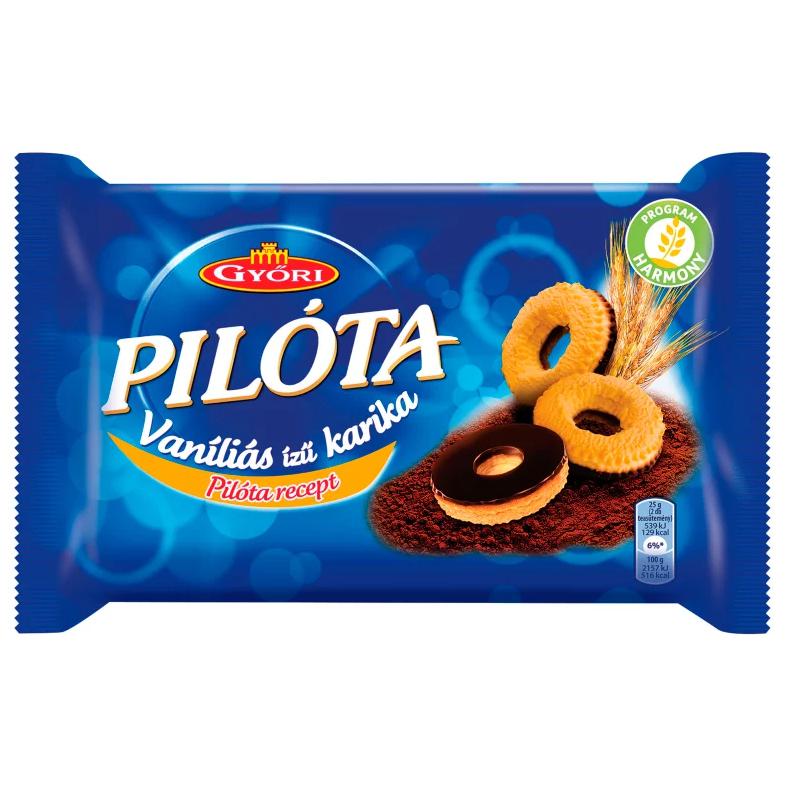 Győri Pilóta vaníliás ízű karika 150 g
