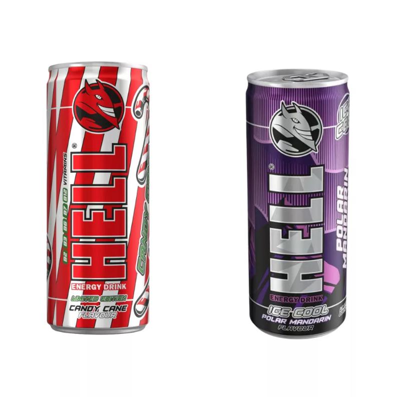 HELL Mandarin / Candy Cane ízű limitált kiadású energiaital 250 ml